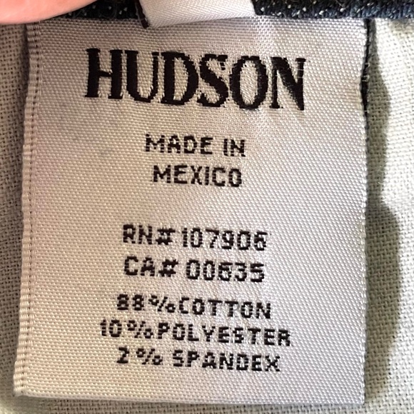 HUDSON ‘COLLIN’ SKINNY CROP JEANS. DARK WASH. SIZE 26. NWOT - Picture 14 of 14